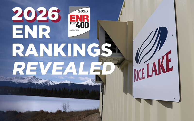 Rice Lake West Recognized in 2026 ENR Top 400 Contractors Ranking