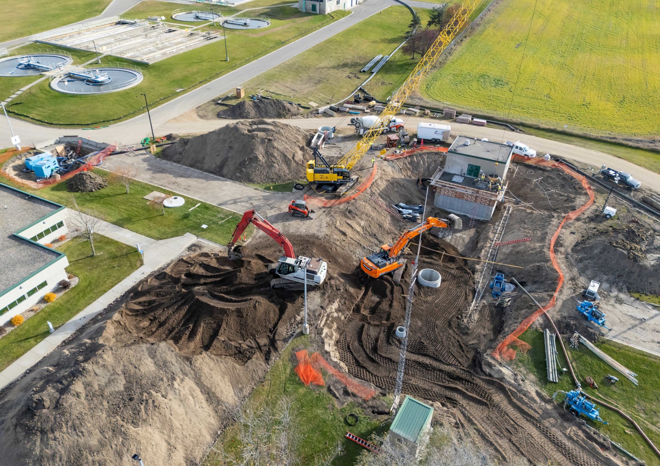 Alex Aerial image of construction site
